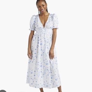 Hill house home blue botanical Sabrina dress